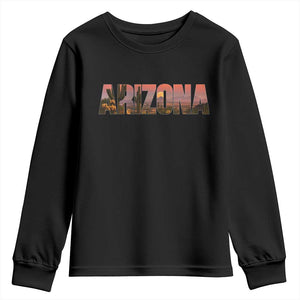 Arizona Photo Landscape Cactus Dessert Mountains Nature Youth Sweatshirt