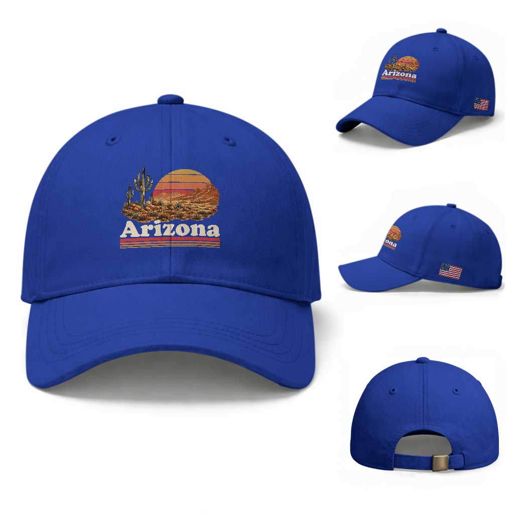 Arizona Desert Sunset Saguaro Cactus Mountains Nature Lover Baseball Cap
