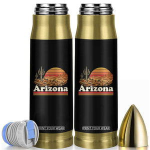 Arizona Desert Sunset Saguaro Cactus Mountains Nature Lover Bullet Tumbler TS14 Black Print Your Wear
