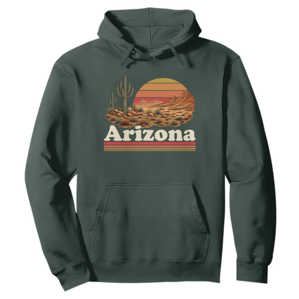 Arizona Desert Sunset Saguaro Cactus Mountains Nature Lover Hoodie