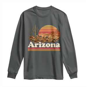 Arizona Desert Sunset Saguaro Cactus Mountains Nature Lover Long Sleeve Shirt