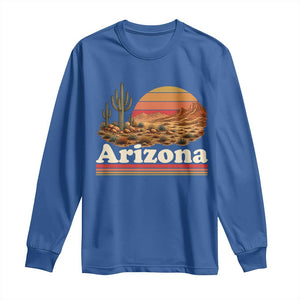 Arizona Desert Sunset Saguaro Cactus Mountains Nature Lover Long Sleeve Shirt