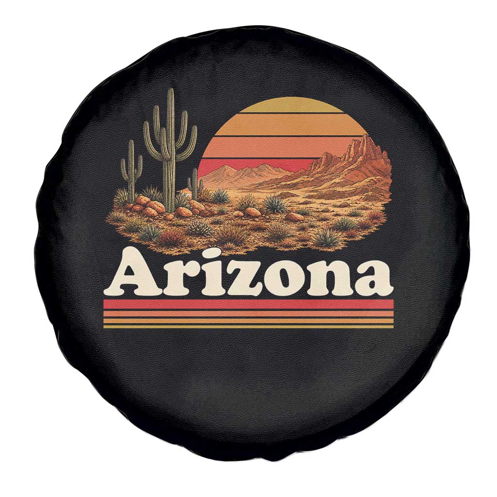Arizona Desert Sunset Saguaro Cactus Mountains Nature Lover Spare Tire Cover TS14 Print Your Wear