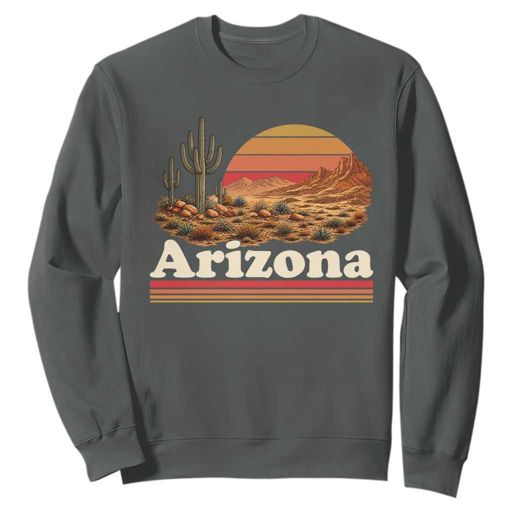 Arizona Desert Sunset Saguaro Cactus Mountains Nature Lover Sweatshirt