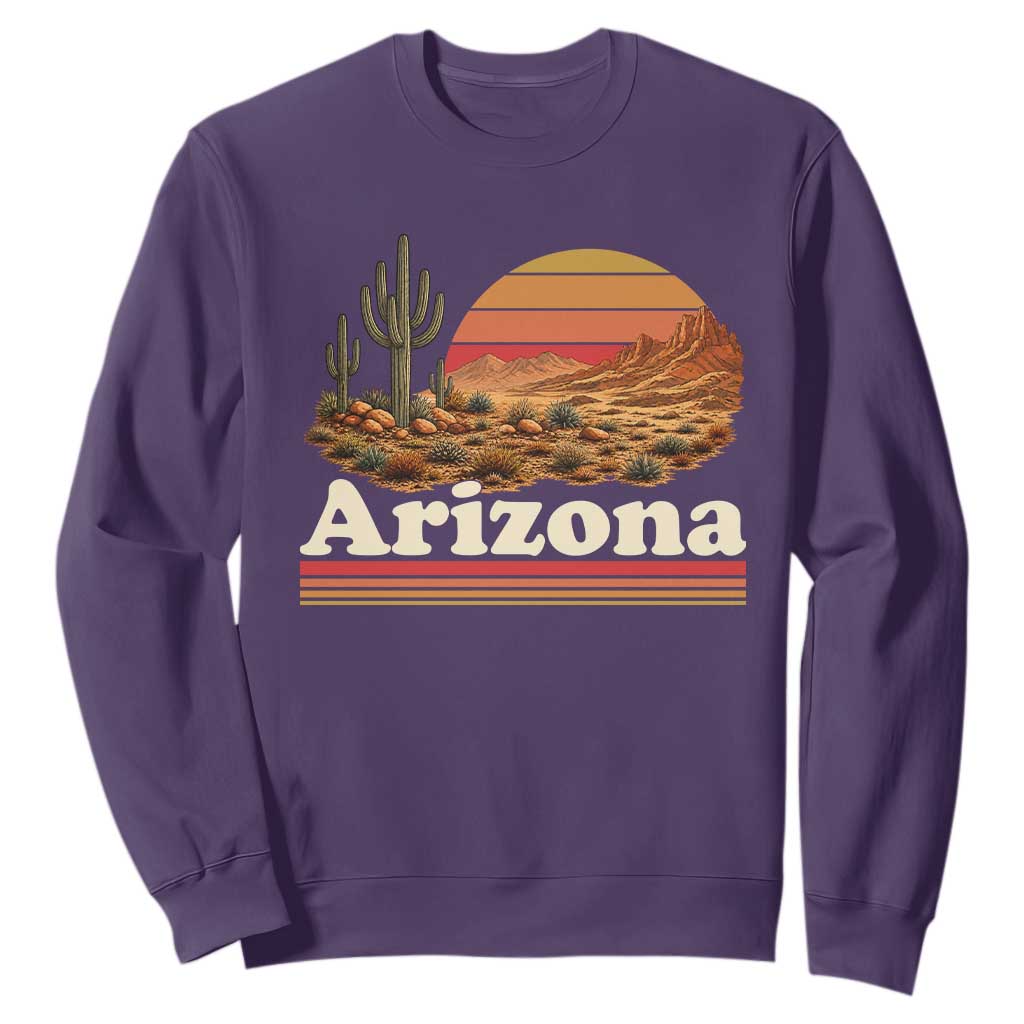 Arizona Desert Sunset Saguaro Cactus Mountains Nature Lover Sweatshirt
