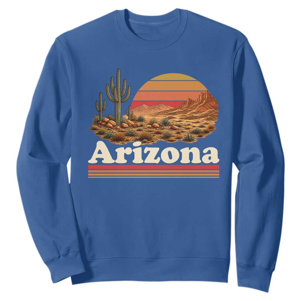 Arizona Desert Sunset Saguaro Cactus Mountains Nature Lover Sweatshirt