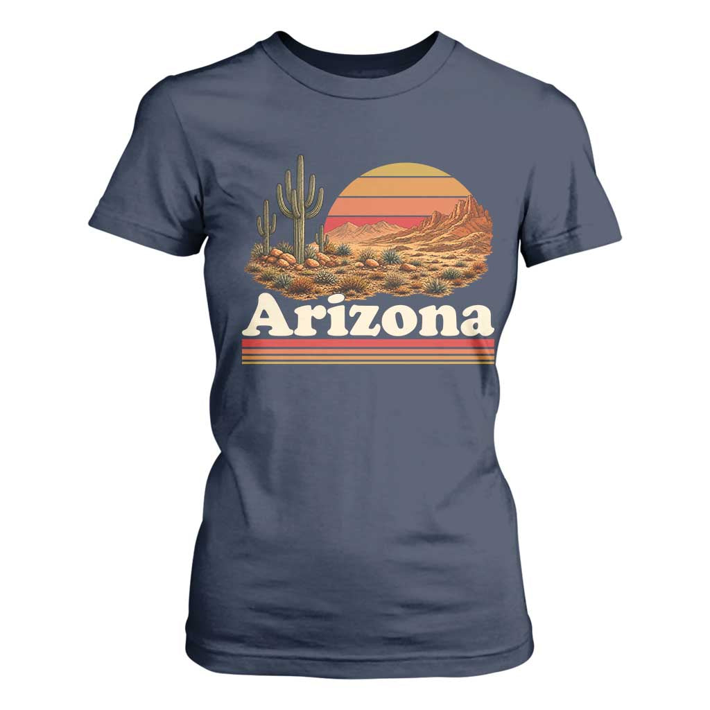 Arizona Desert Sunset Saguaro Cactus Mountains Nature Lover T Shirt For Women