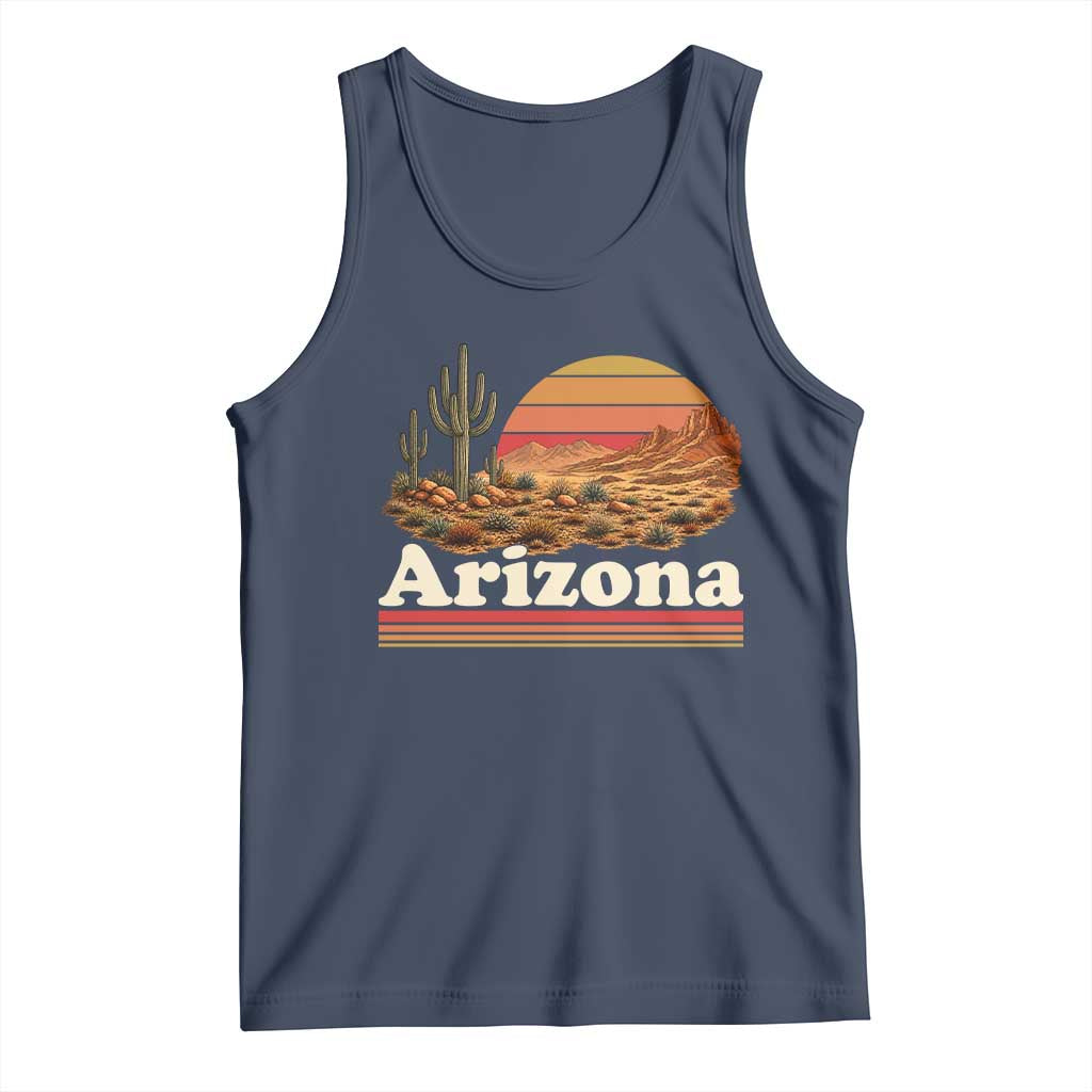 Arizona Desert Sunset Saguaro Cactus Mountains Nature Lover Tank Top