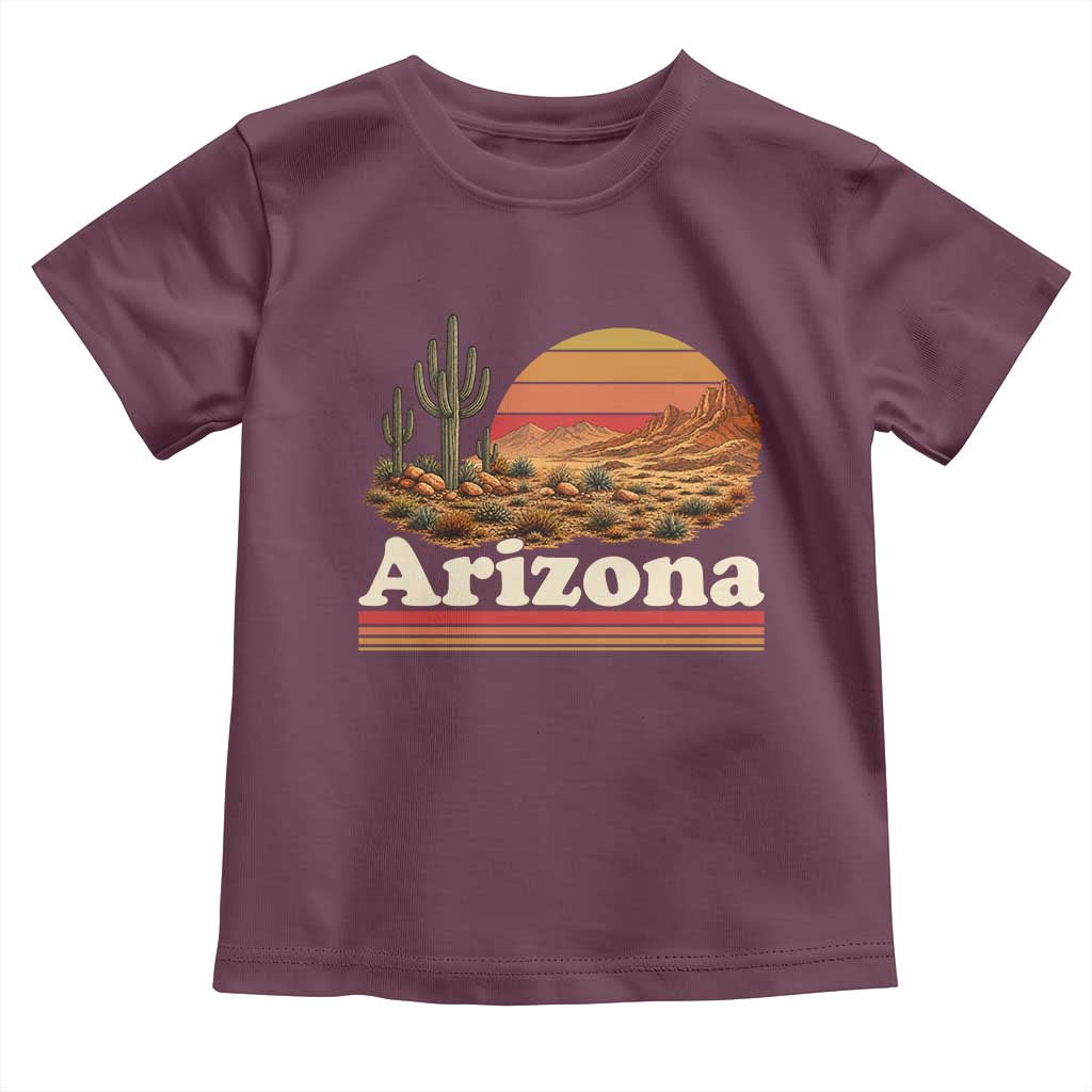 Arizona Desert Sunset Saguaro Cactus Mountains Nature Lover Toddler T Shirt