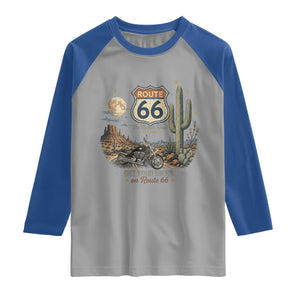 Highway 66 Get Your Kicks Centennial Road Trip Raglan Shirt Vintage 1976 American Cruiser Motorcycle Lover 100th Anniversary Gift
