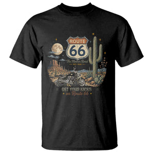 Highway 66 Get Your Kicks Centennial Road Trip T Shirt Vintage 1976 American Cruiser Motorcycle Lover 100th Anniversary Gift