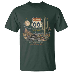 Highway 66 Get Your Kicks Centennial Road Trip T Shirt Vintage 1976 American Cruiser Motorcycle Lover 100th Anniversary Gift