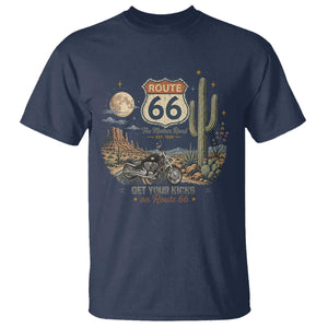 Highway 66 Get Your Kicks Centennial Road Trip T Shirt Vintage 1976 American Cruiser Motorcycle Lover 100th Anniversary Gift