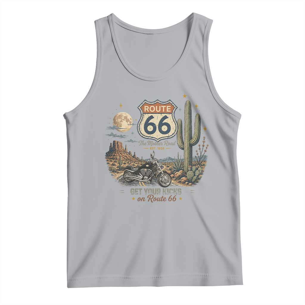 Highway 66 Get Your Kicks Centennial Road Trip Tank Top Vintage 1976 American Cruiser Motorcycle Lover 100th Anniversary Gift
