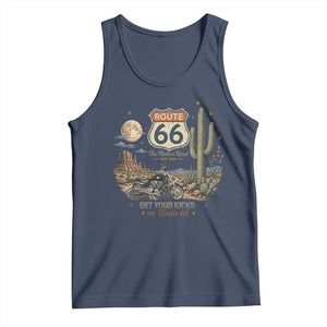 Highway 66 Get Your Kicks Centennial Road Trip Tank Top Vintage 1976 American Cruiser Motorcycle Lover 100th Anniversary Gift