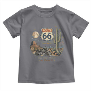 Highway 66 Get Your Kicks Centennial Road Trip Toddler T Shirt Vintage 1976 American Cruiser Motorcycle Lover 100th Anniversary Gift