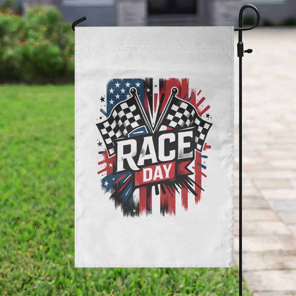 Checkered Flag Racing Garden Flag Race Day Team Lover TS14 Print Your Wear