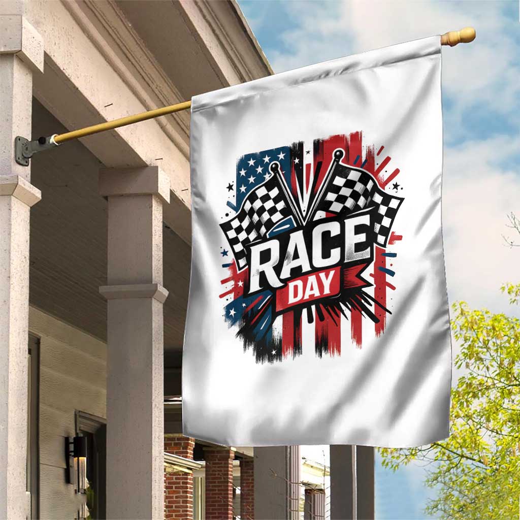 Checkered Flag Racing Garden Flag Race Day Team Lover TS14 Print Your Wear