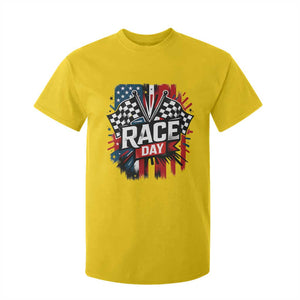 Checkered Flag Racing T Shirt For Kid Race Day Team Lover TS14 Daisy Print Your Wear