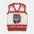 Checkered Flag Racing V-Neck Knit Sweater Vest Race Day Team Lover TS14 Beige Red Print Your Wear