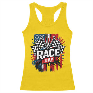 Checkered Flag Racing Racerback Tank Top Race Day Team Lover TS14 Daisy Print Your Wear