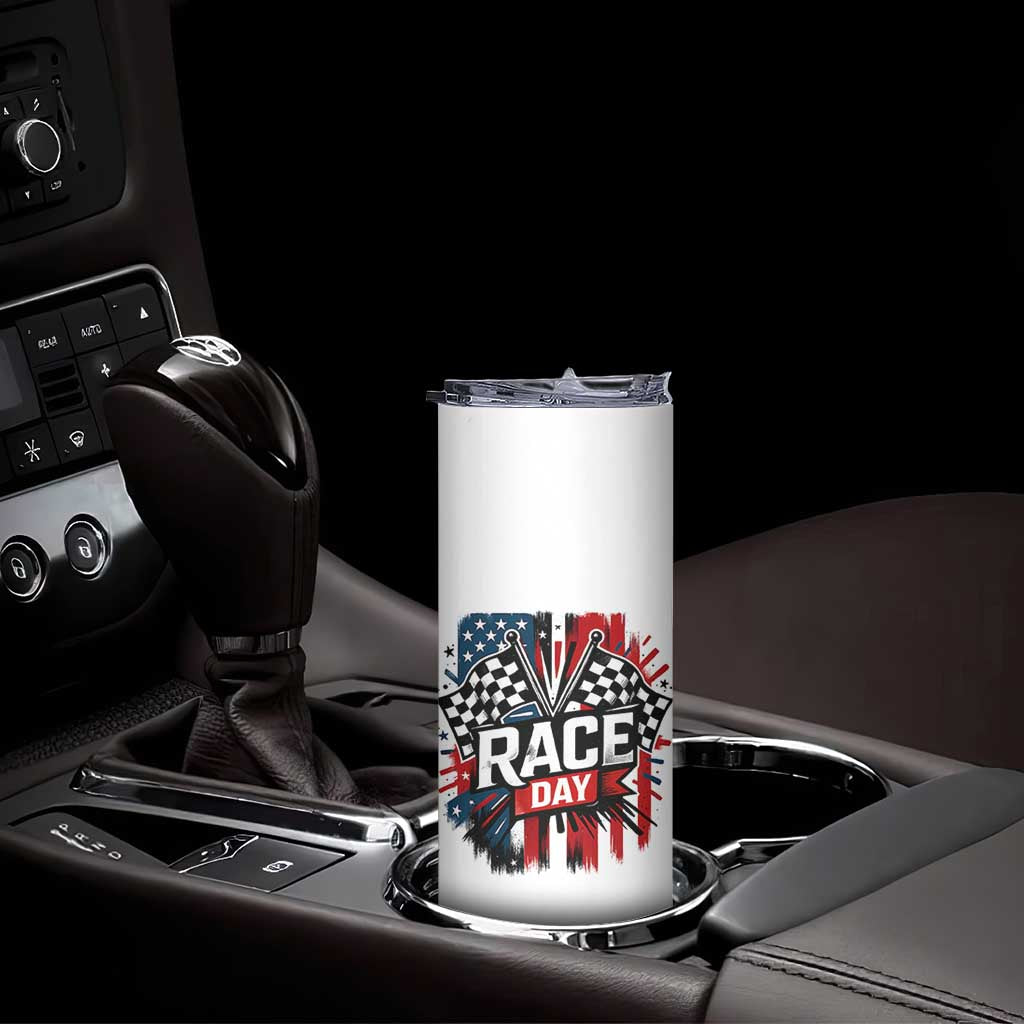 Checkered Flag Racing Skinny Tumbler Race Day Team Lover TS14 Print Your Wear