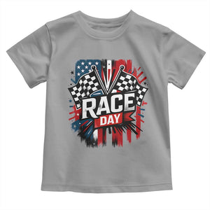 Checkered Flag Racing Toddler T Shirt Race Day Team Lover TS14 Sport Gray Print Your Wear