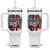 Checkered Flag Racing Tumbler With Handle Race Day Team Lover TS14 One Size: 40 oz White Print Your Wear