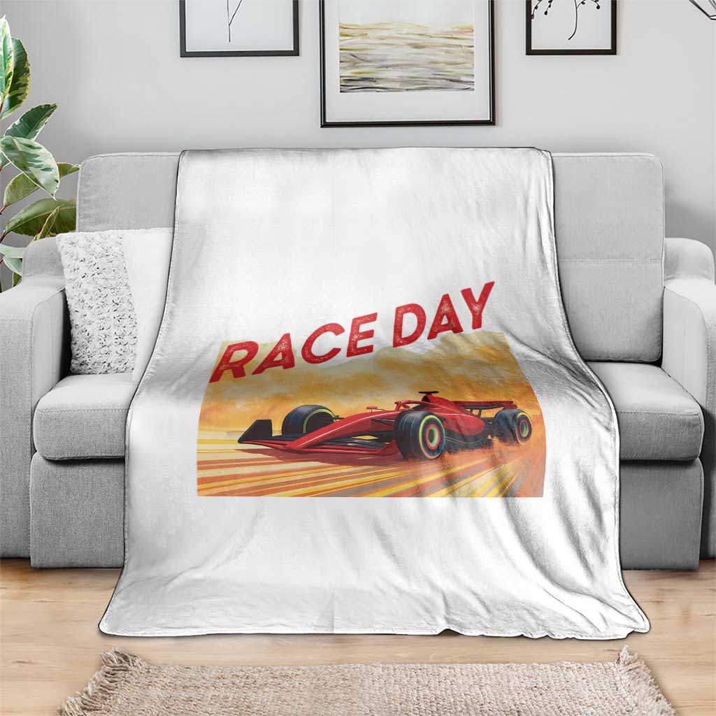 Vintage Racing Formula Car Throw Blanket TS14 Print Your Wear