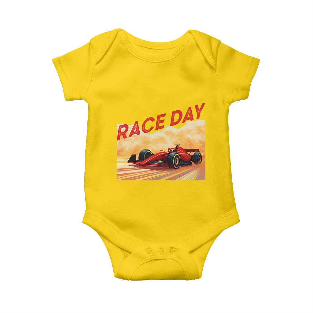 Vintage Racing Formula Car Baby Onesie TS14 Daisy Print Your Wear