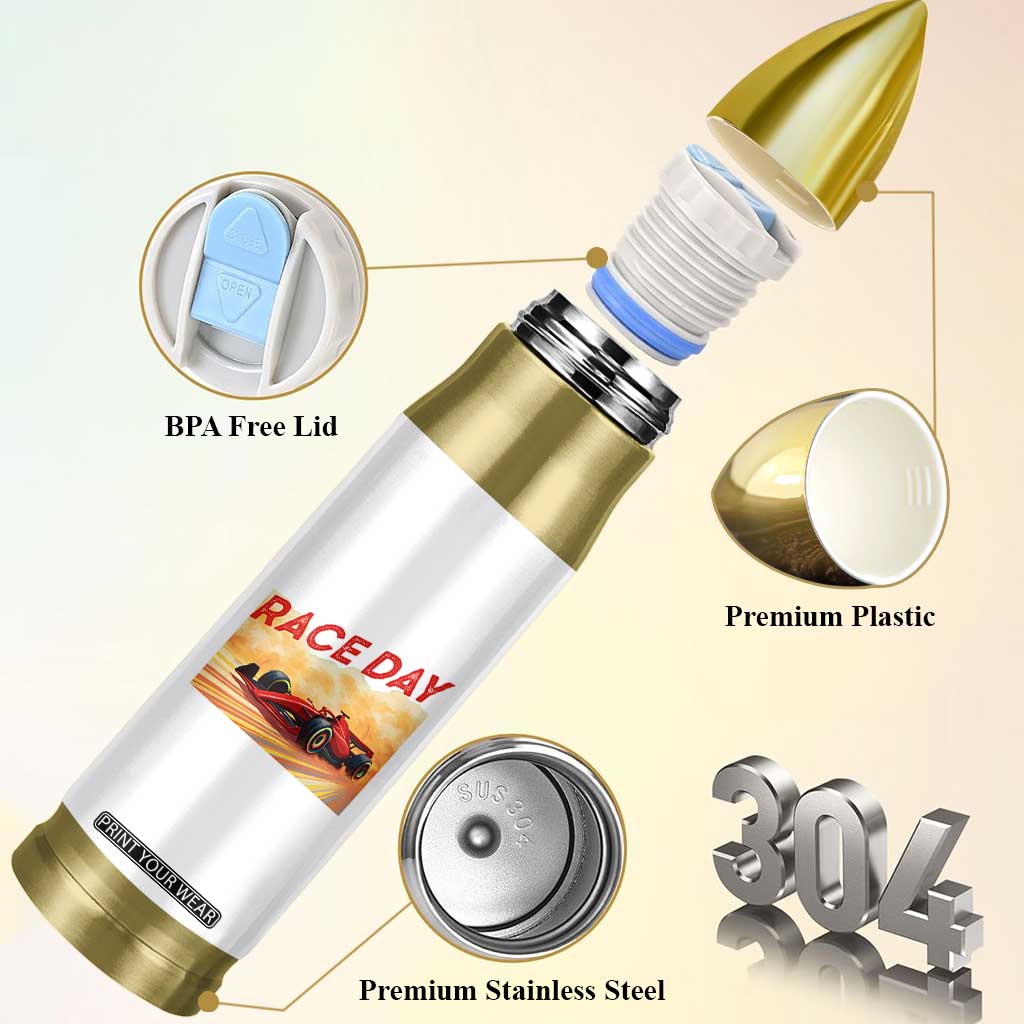 Vintage Racing Formula Car Bullet Tumbler TS14 Print Your Wear