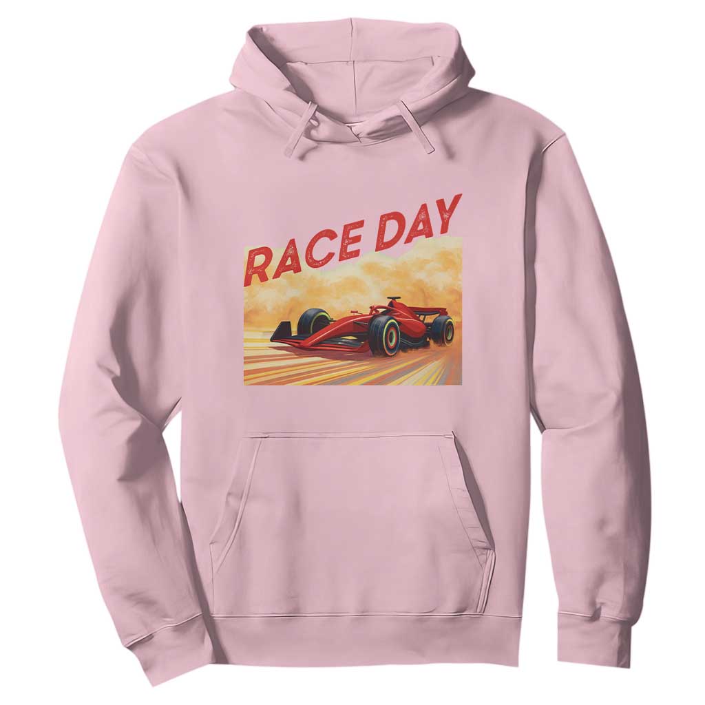 Vintage Racing Formula Car Hoodie TS14 Light Pink Print Your Wear