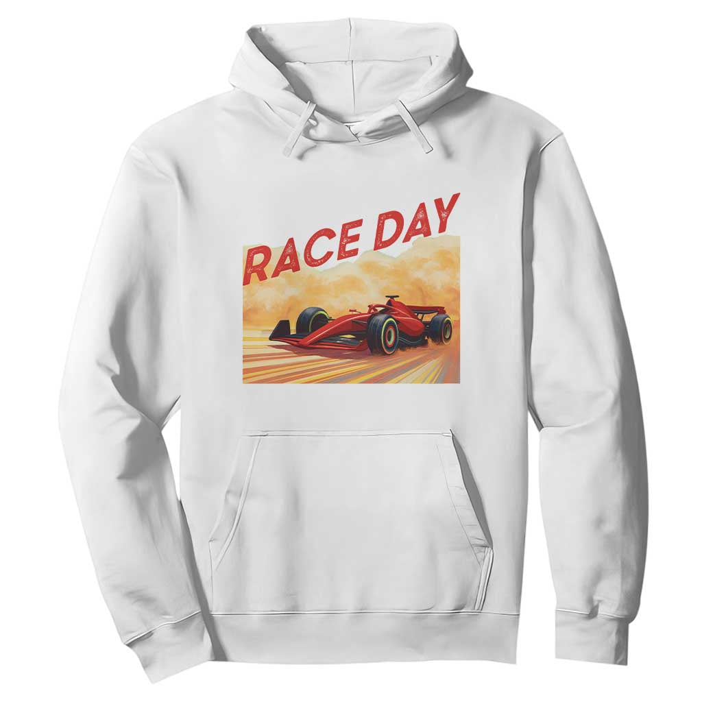 Vintage Racing Formula Car Hoodie TS14 White Print Your Wear