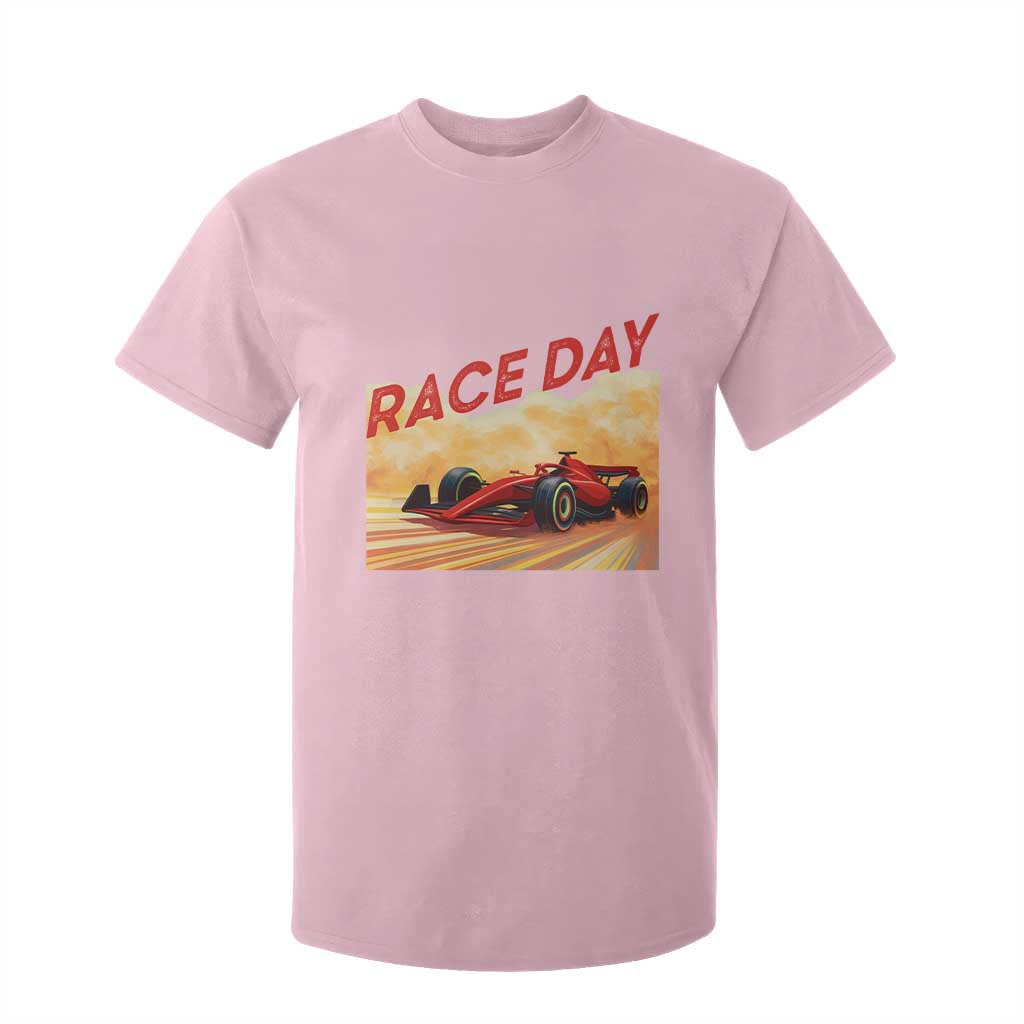 Vintage Racing Formula Car T Shirt For Kid TS14 Light Pink Print Your Wear
