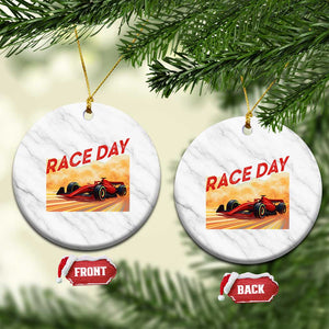 Vintage Racing Formula Car Ceramic Ornament TS14 1pc White Marble Print Your Wear