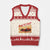 Vintage Racing Formula Car V-Neck Knit Sweater Vest TS14 Beige Red Print Your Wear