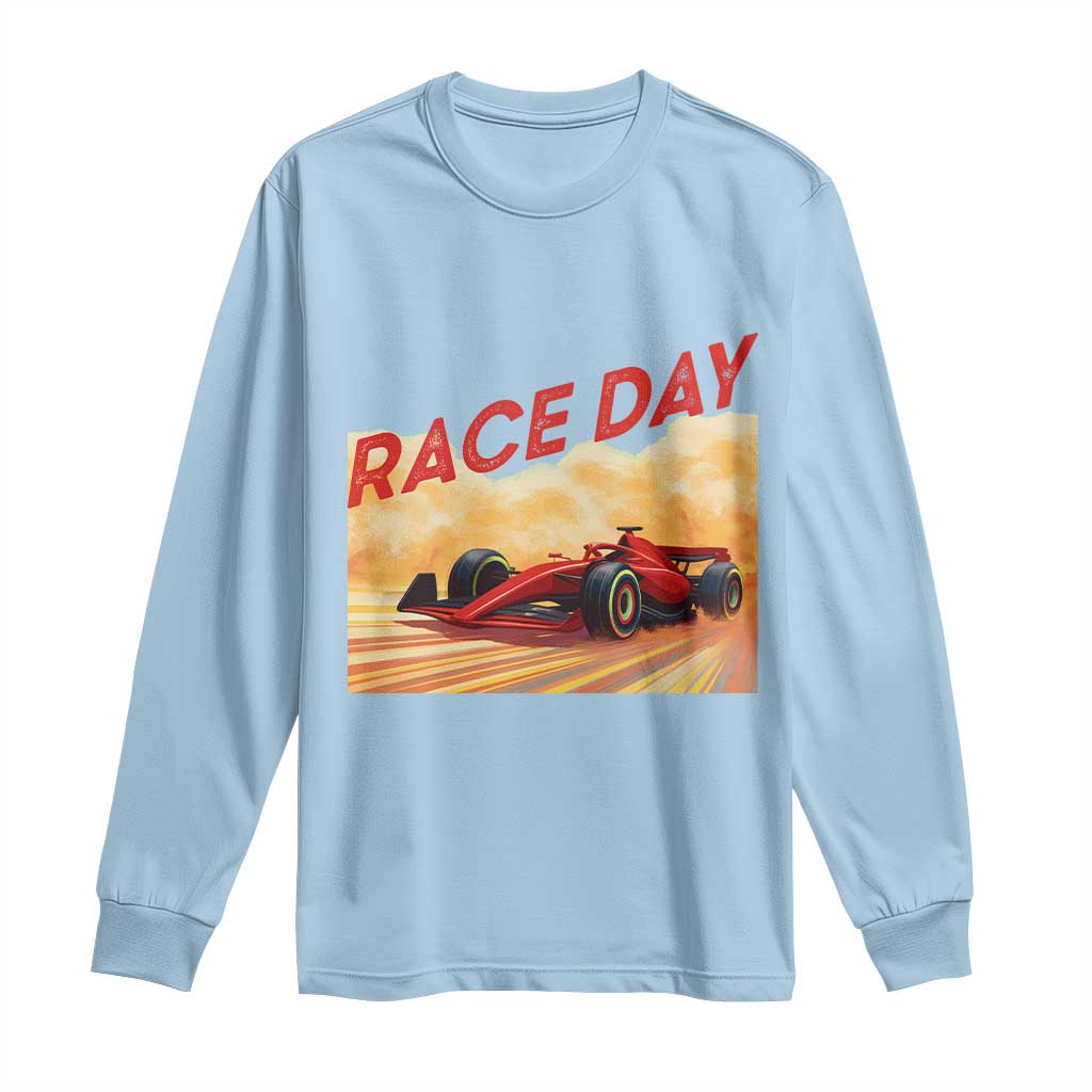 Vintage Racing Formula Car Long Sleeve Shirt TS14 Light Blue Print Your Wear