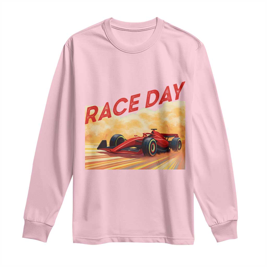 Vintage Racing Formula Car Long Sleeve Shirt TS14 Light Pink Print Your Wear