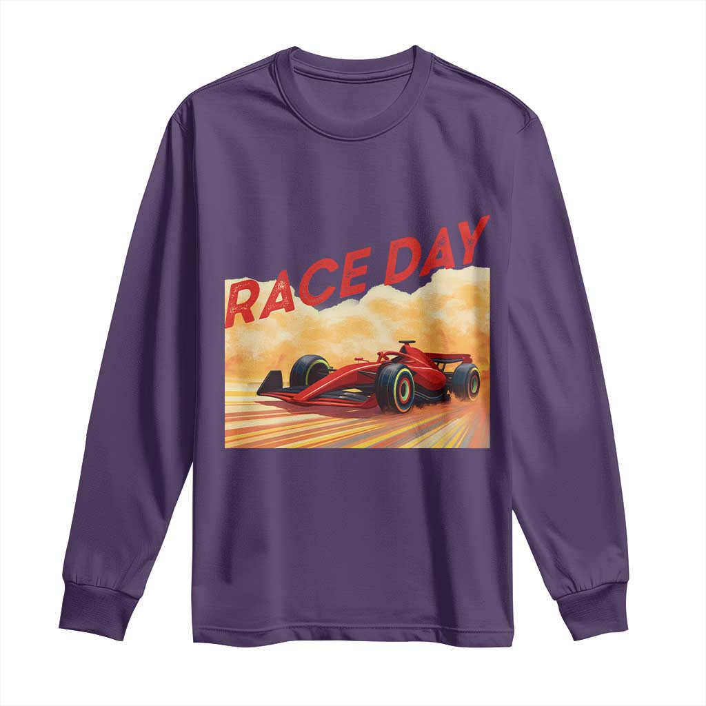 Vintage Racing Formula Car Long Sleeve Shirt TS14 Purple Print Your Wear