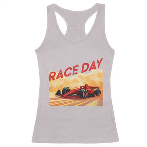 Vintage Racing Formula Car Racerback Tank Top TS14 Ice Gray Print Your Wear