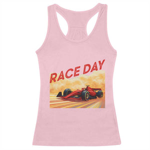 Vintage Racing Formula Car Racerback Tank Top TS14 Light Pink Print Your Wear