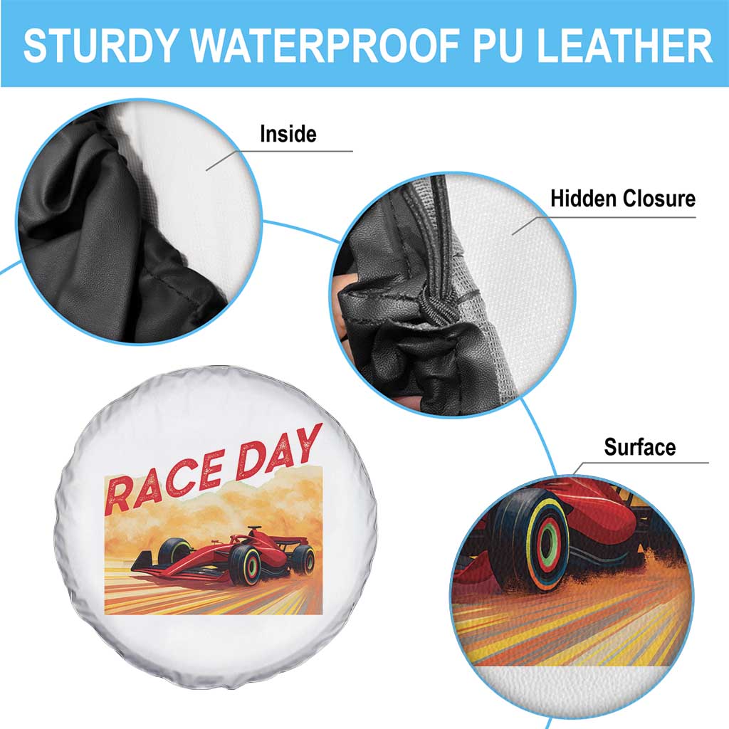 Vintage Racing Formula Car Spare Tire Cover TS14 Print Your Wear
