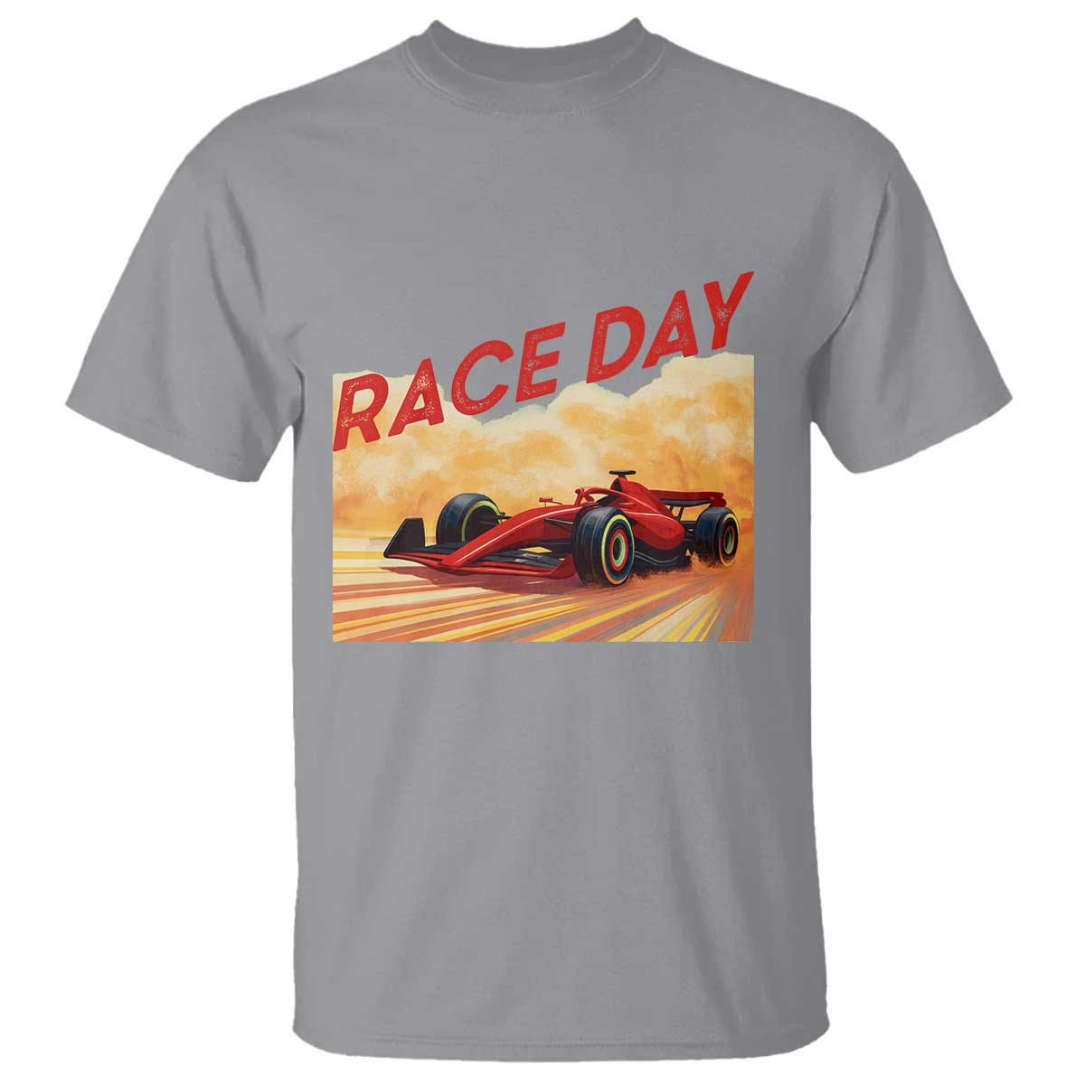 Vintage Racing Formula Car T Shirt TS14 Sport Gray Print Your Wear