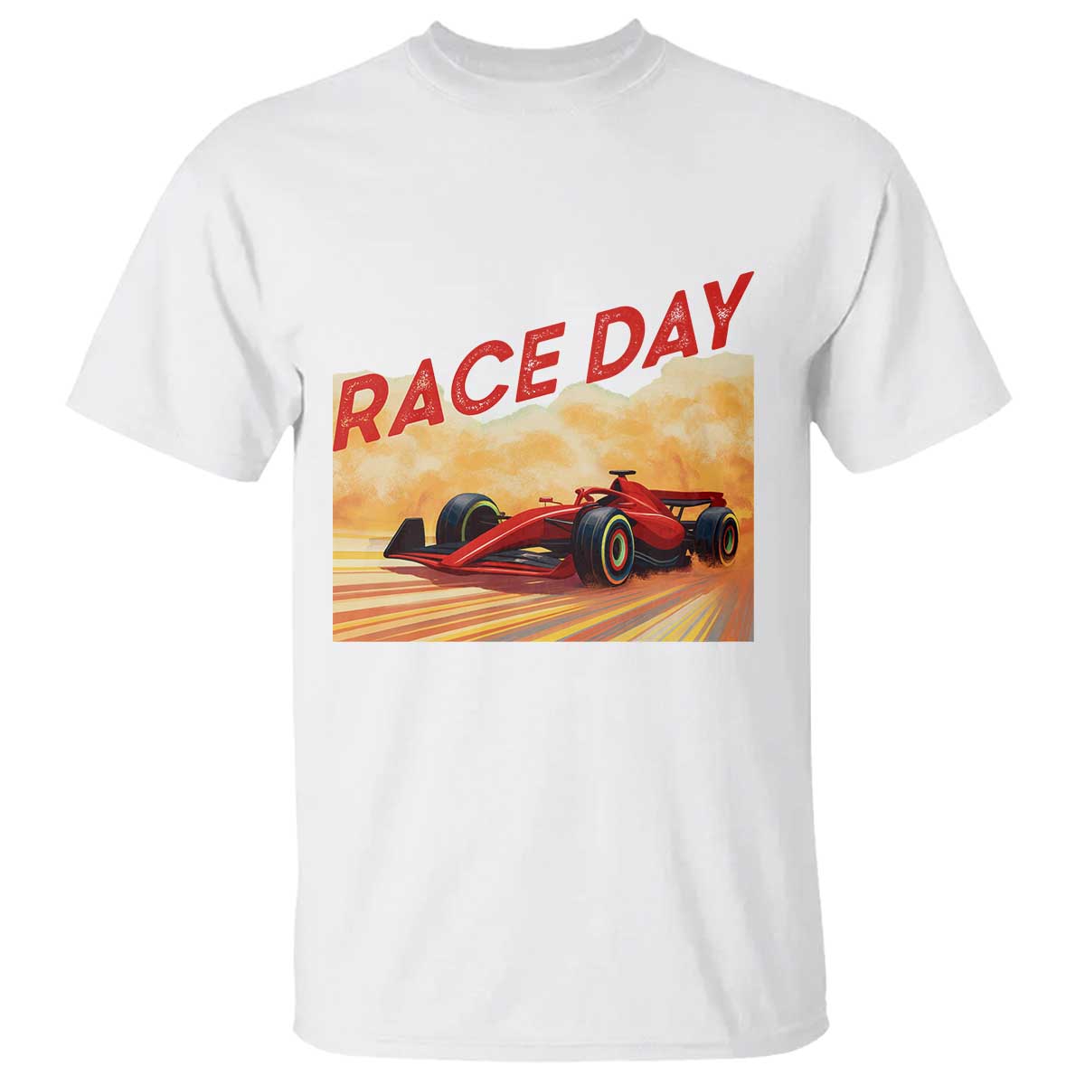 Vintage Racing Formula Car T Shirt TS14 White Print Your Wear