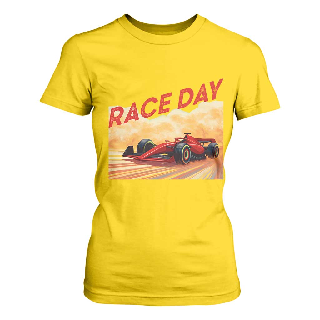 Vintage Racing Formula Car T Shirt For Women TS14 Daisy Print Your Wear