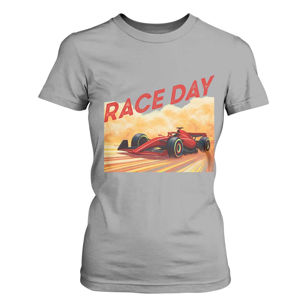 Vintage Racing Formula Car T Shirt For Women TS14 Sport Gray Print Your Wear
