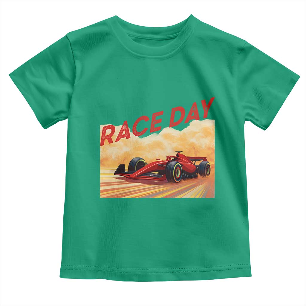 Vintage Racing Formula Car Toddler T Shirt TS14 Irish Green Print Your Wear