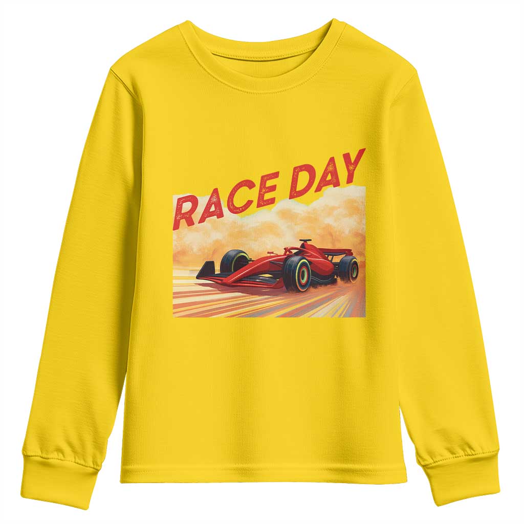 Vintage Racing Formula Car Youth Sweatshirt TS14 Daisy Print Your Wear