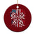 Patriotic Coquette Bow Checkered Flag Race Car Racing Ceramic Ornament TS14 1pc Red Print Your Wear