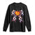 Race Car Halloween Long Sleeve Shirt Pumpkin Checkered Coquette Bow TS14 Black Print Your Wear